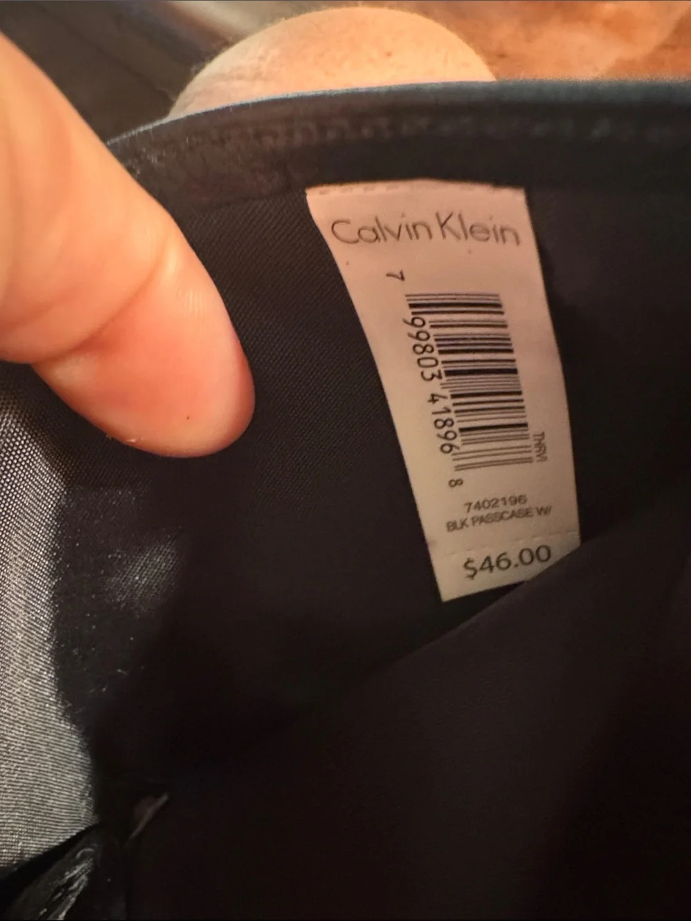 Calvin Klein Black Leather Wallet NEW